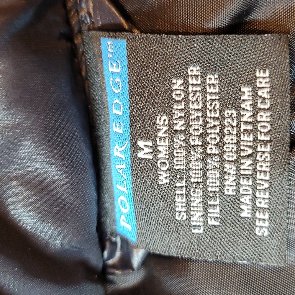 NEW BLACK POLAR EDGE NYLON SLEEVELESS PUFFER VEST - Picture 11 of 12